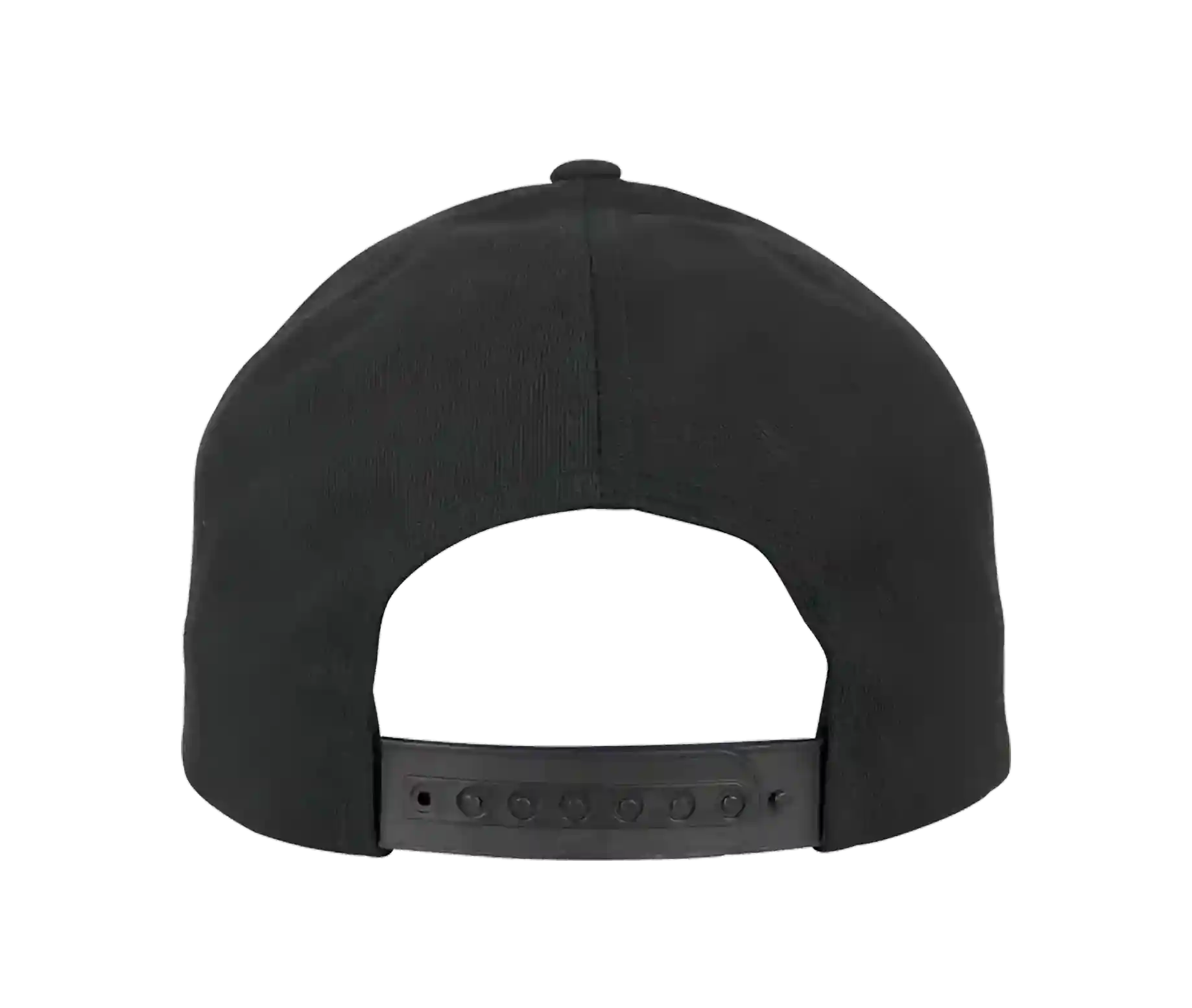 Basecap 5 Panel All Black Wappen