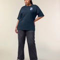 Oversized Shirt Navy W 200 GSM