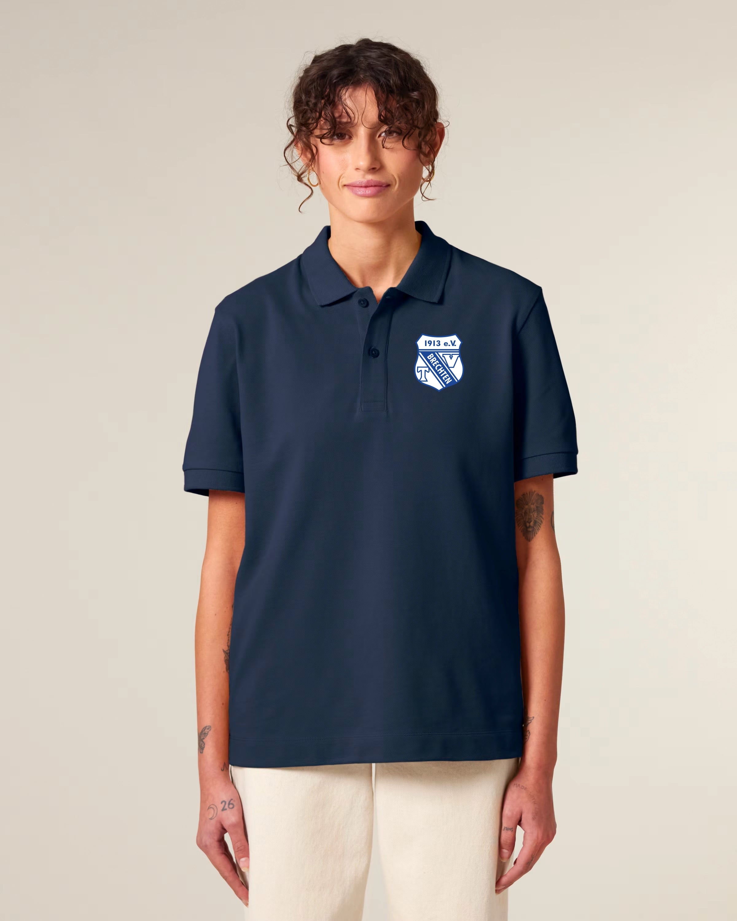 Damen Polo Navy 240 GSM