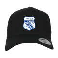Basecap 5 Panel All Black Wappen