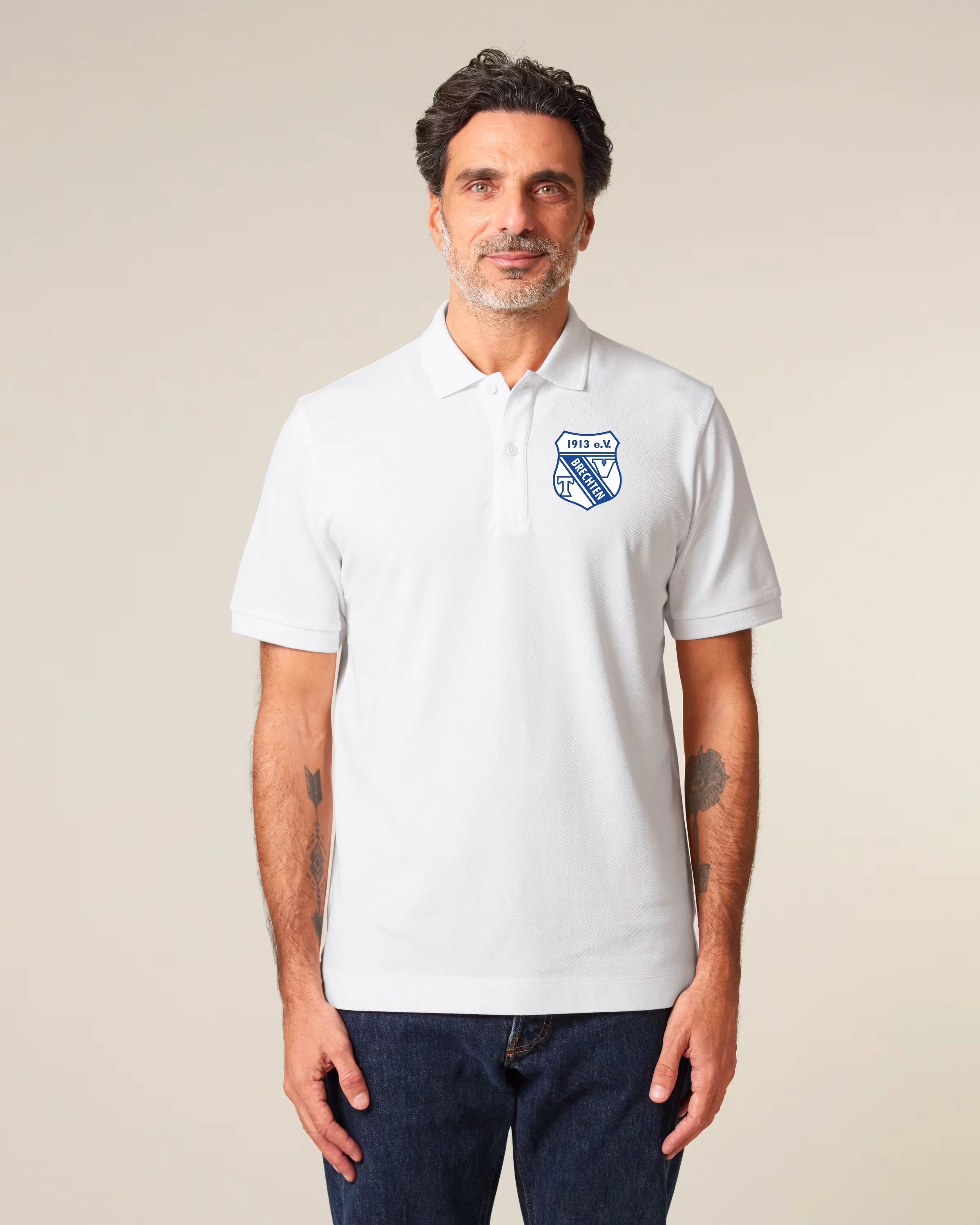 Herren Polo Weiss 240 GSM