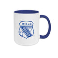 Tasse Logo Weiss Blau